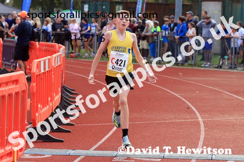 Boys Under-13s, 2024 Northern Mens 6 and Womens 4 and Youngsters Relays, Stanley Park, Blackpool.  Photo: David T. Hewitson/Sports for All Pics